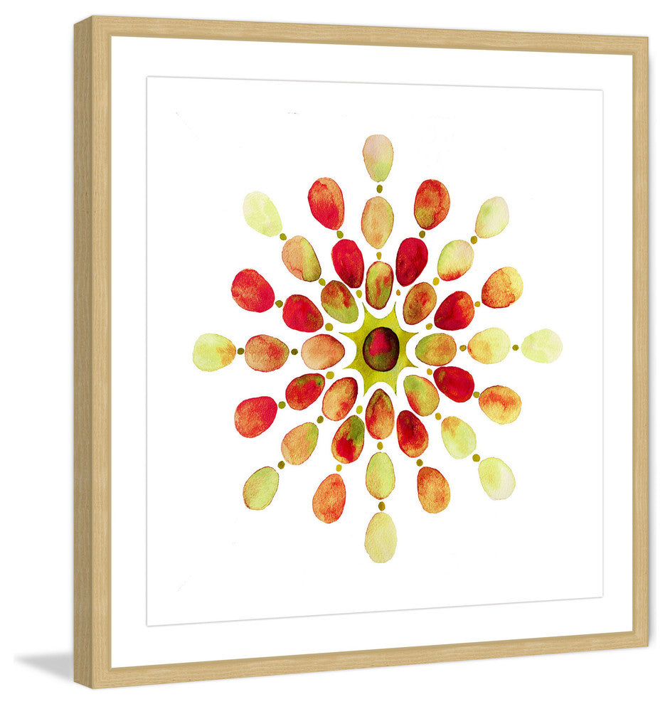 "Red Babble" Framed Art Print