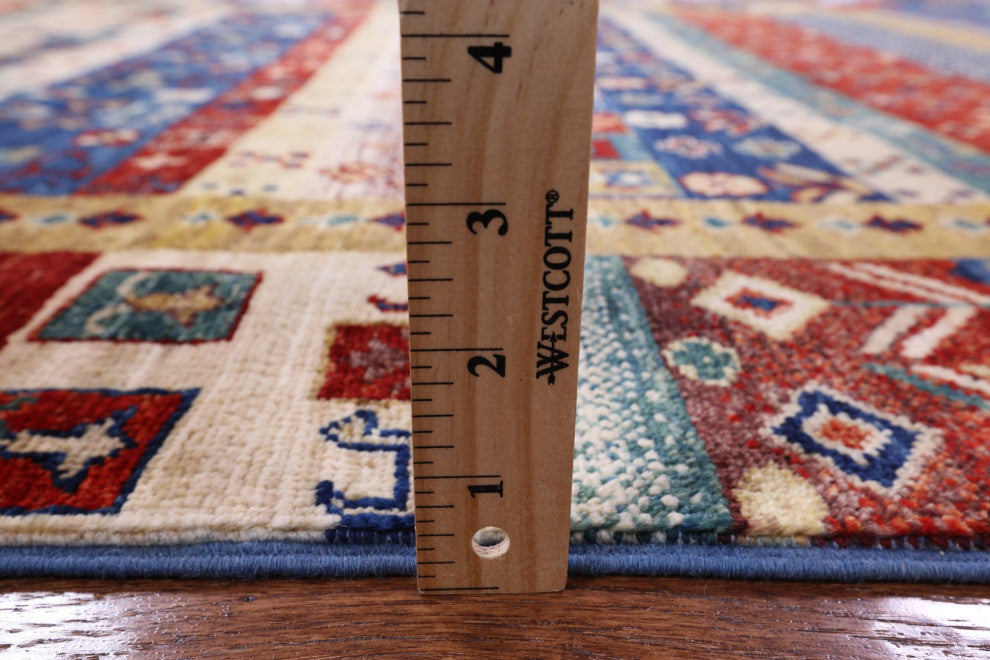 4' 10" X 6' 7" Tribal Persian Gabbeh Handmade Wool Rug Q6545