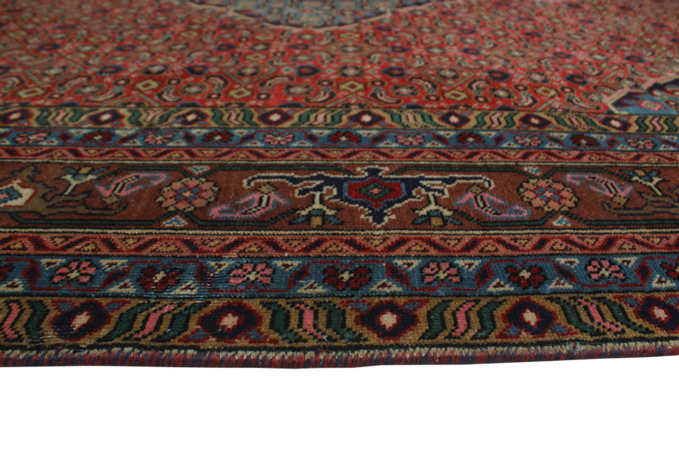 Fine Vintage Distressed Preston Rust Rug