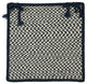 Colonial Mills Chair Pad Outdoor Houndstooth Tweed Navy Chair Pad