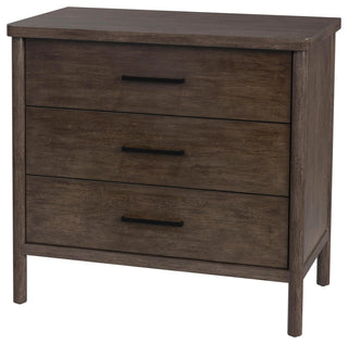 Lennon 3 Drawer Rounded Leg Dresser, Soft Brown