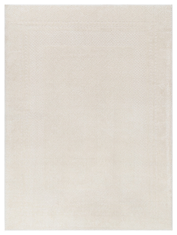 Surya Freud FEU-2321 Machine Woven Area Rug, Ivory, 7'10" x 10'