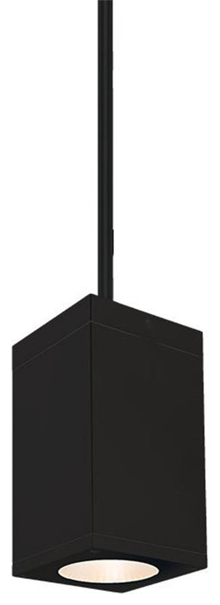 Cube Architectural 5" LED Pendant 18 Deg Beam 2700K 90 CRI, Black