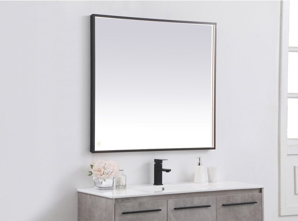Modern Black Led Mirror