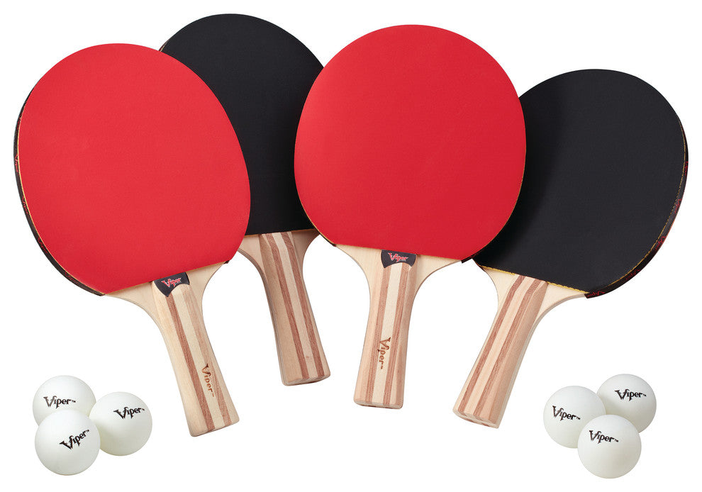Four Racket Table Tennis Set
