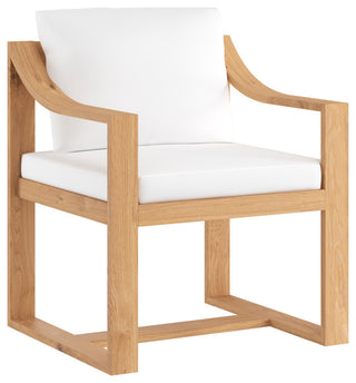 Tahiti Dining Armchair, Stinson White