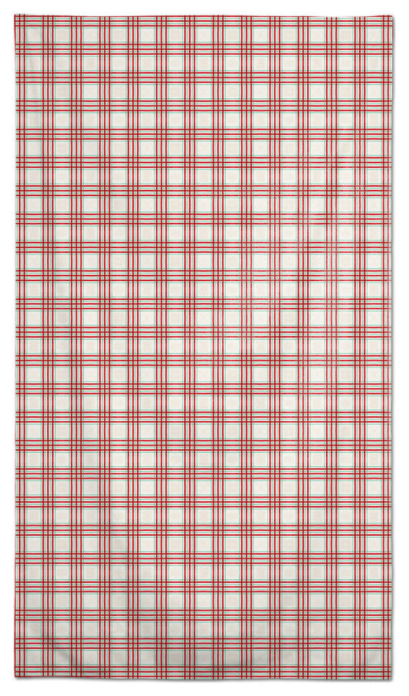 Painted Christmas Plaid 9 58x102 Tablecloth