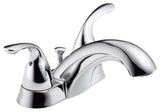 Delta Classic Two Handle Centerset Bathroom Faucet, Chrome, 2523LF-MPU