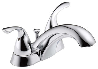 Delta Classic Two Handle Centerset Bathroom Faucet, Chrome, 2523LF-MPU