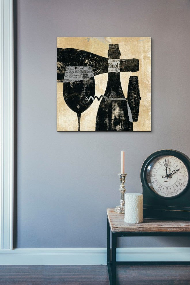 Wine Selection I' by Daphne Brissonnet, Giclee Canvas Wall Art, 26"x26"