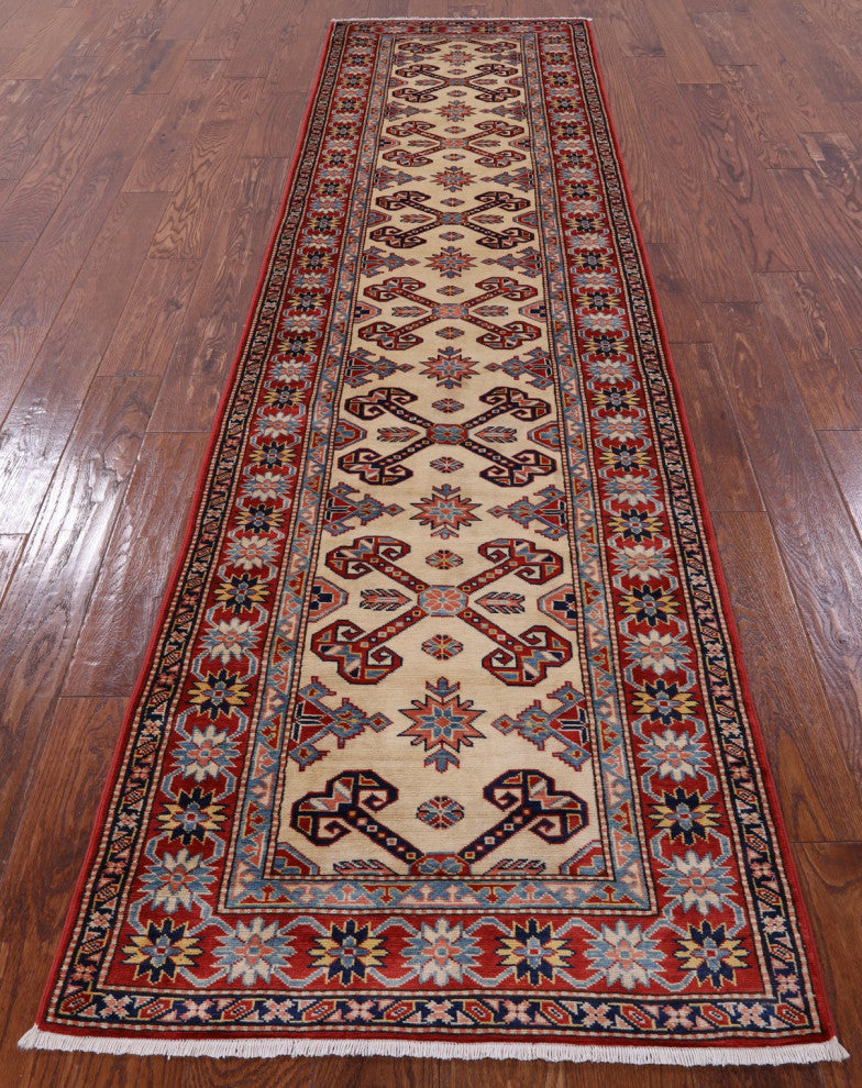 2' 8" X 10' 3" Runner Shirvan Super Kazak Handmade Wool Rug Q6555