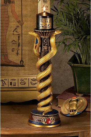 Renenutet Altar Candlesticks, Set of 2