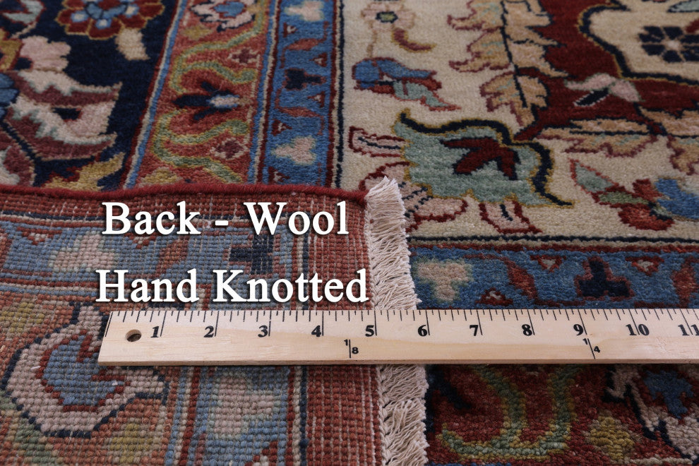 11' 11" X 15' 0" Handmade Persian Fine Serapi Wool Rug - Q14708