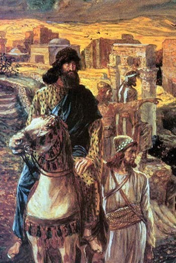 Nehemiah Sees the Rubble in Jerusalem - Gallery Wrapped Canvas Art 28" x 42"