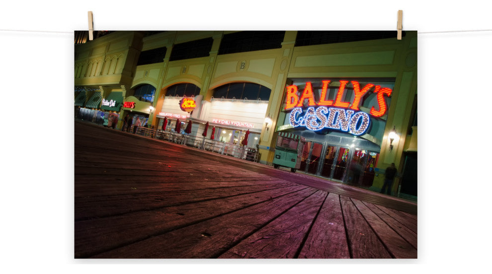 Low on the Boards Night Photography Unframed Wall Art Print, 12" X 18"
