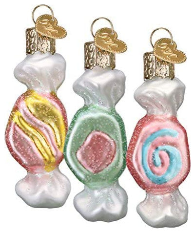 Old World Christmas Ornaments Salt Water Taffy Glass Blown Ornaments for Christm