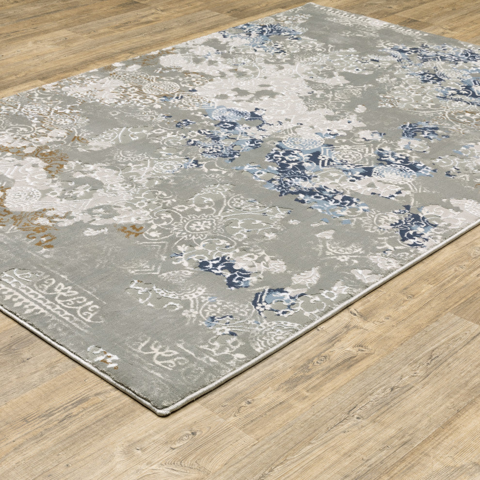 Oriental Weavers Easton 7111F Abstract Rug, Gray, 5'3"x7'6"