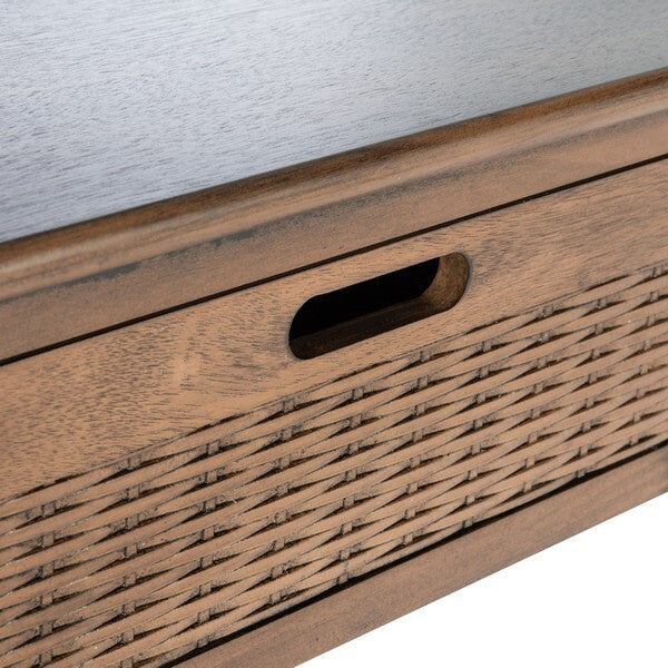 Safavieh Landers 3 Drawer Console, Brown