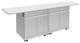 Transolid OUC64 Double Utility Cabinet, Standard, Stainless Steel, Double Utility Cabinet With Folding Shelves