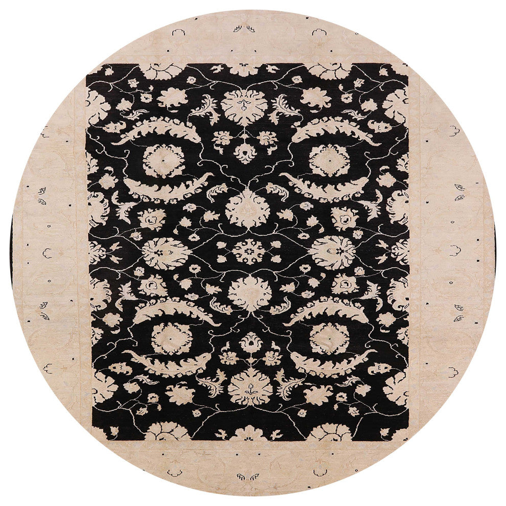 Ahgly Company Indoor Round Mid-Century Modern Area Rugs, 3' Round