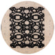 Ahgly Company Indoor Round Mid-Century Modern Area Rugs, 3' Round