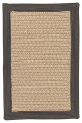 Colonial Mills Bayswater BY43 Gray Bordered Area Rug, Rectangular 4'x6'