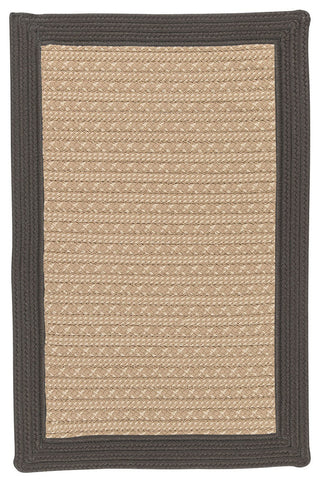 Colonial Mills Bayswater BY43 Gray Bordered Area Rug, Rectangular 4'x6'