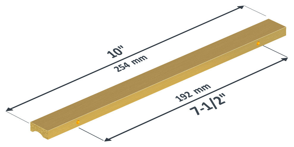 Dowell Series 3064 Handles, 10", 7.1" CTC, Golden, 3-Pack