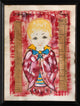 Francois "Blonde Boy in Red Suit" Acrylic and Collage Painting