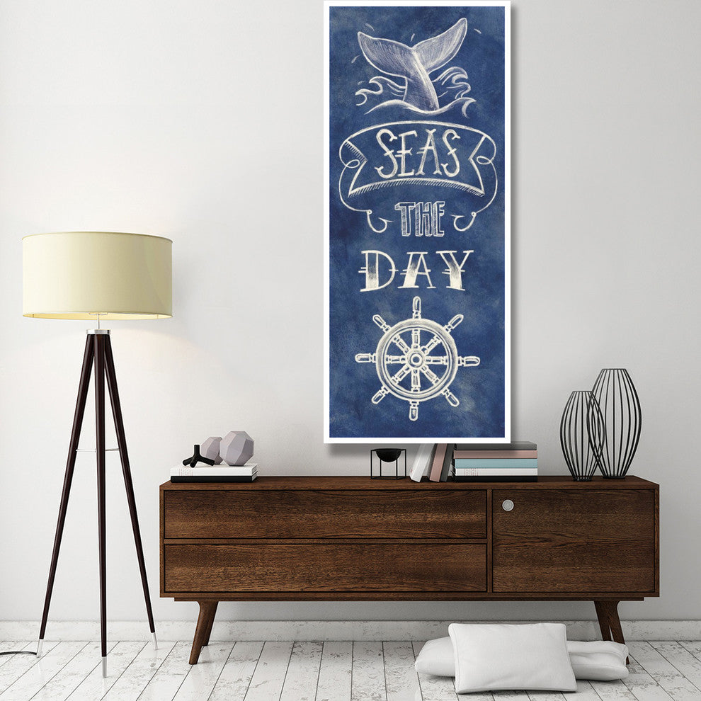 "Seas the Day" Digital Paper Print by Mary Urban, 32"x77"