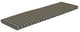 Bench Cushion, Gray Stripe, 4 Foot