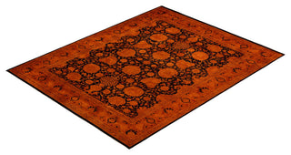 Overdyed, One-of-a-Kind Hand-Knotted Area Rug Orange, 9'2"x11'6"