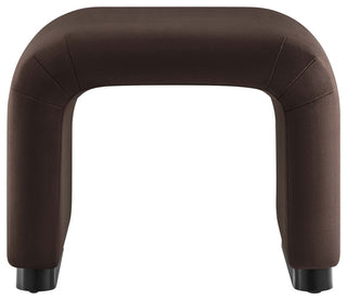 Koda Performance Velvet Waterfall Stool - Black Chocolate Brown
