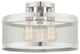 Livex Lighting Industro 3 Light Brushed Nickel Medium Semi-Flush