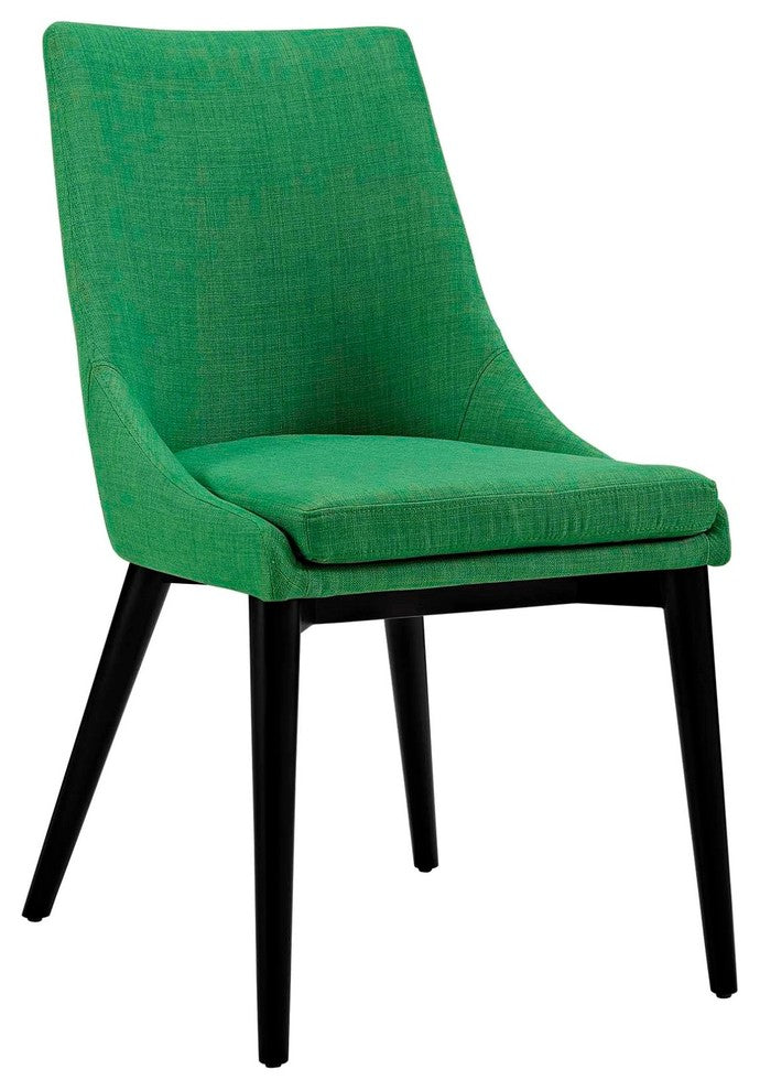 Modern Contemporary Urban Design Kitchen Room Dining Side Chair, Green, Fabric