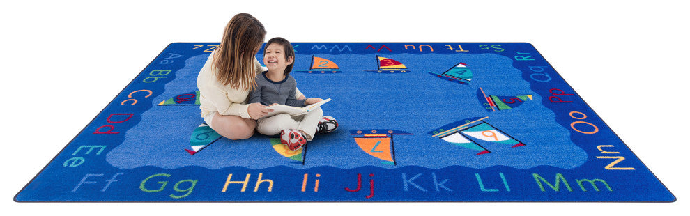 Smooth Sailing 5'4" X 7'8" Area Rug, Color Multi