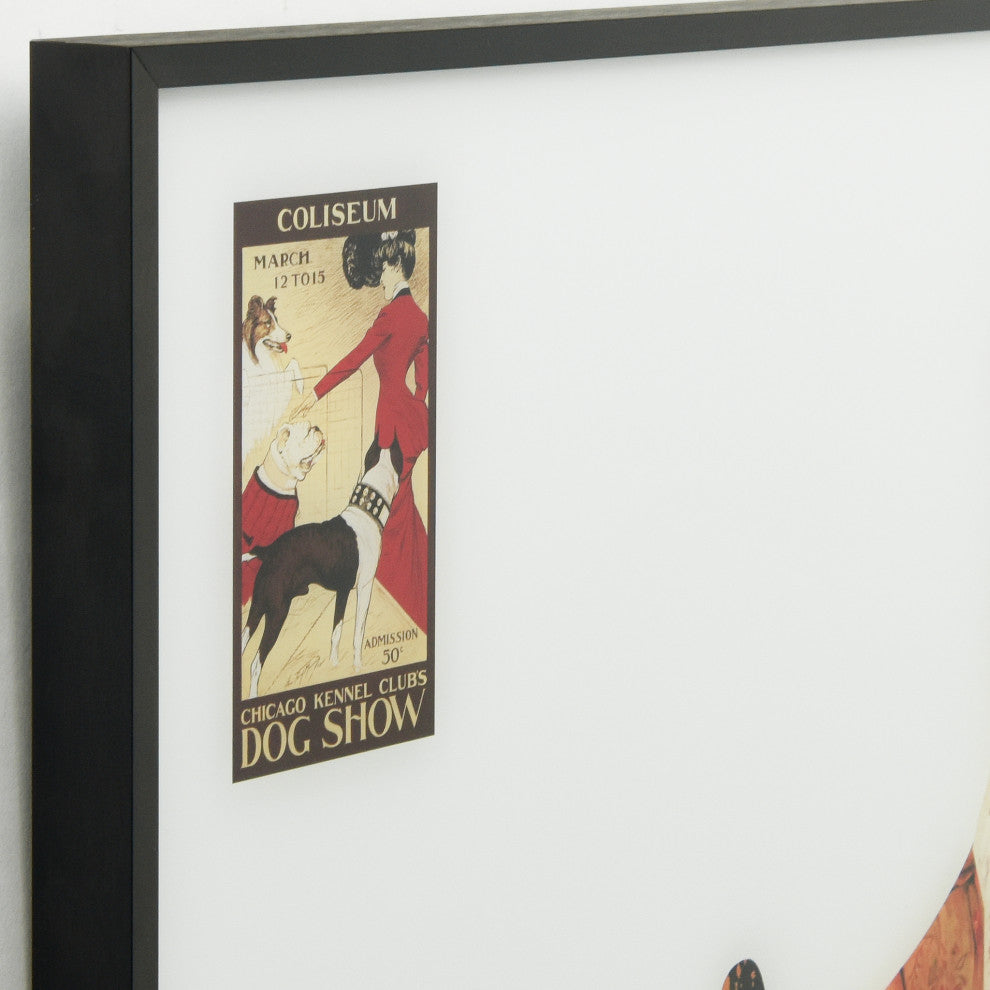 "The Boxer" Printed Dog Wall Art With Black Anodized Aluminum Frame