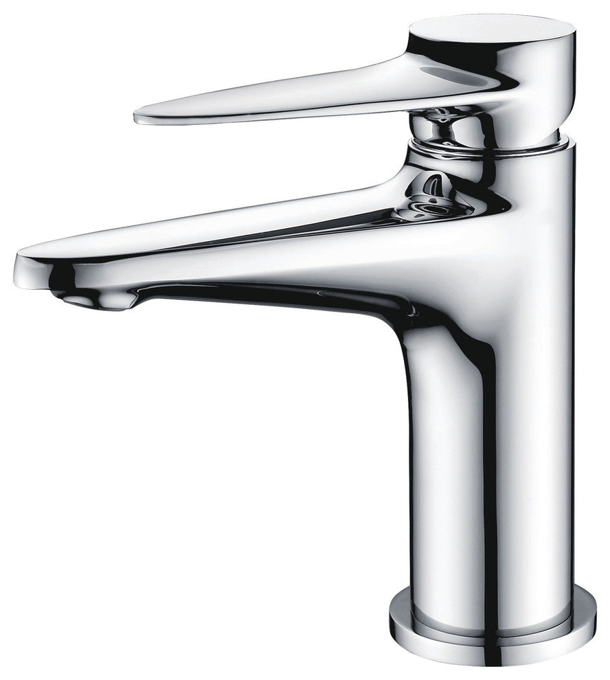 ALFI Modern Single Hole Bathroom Faucet, Polished Chrome
