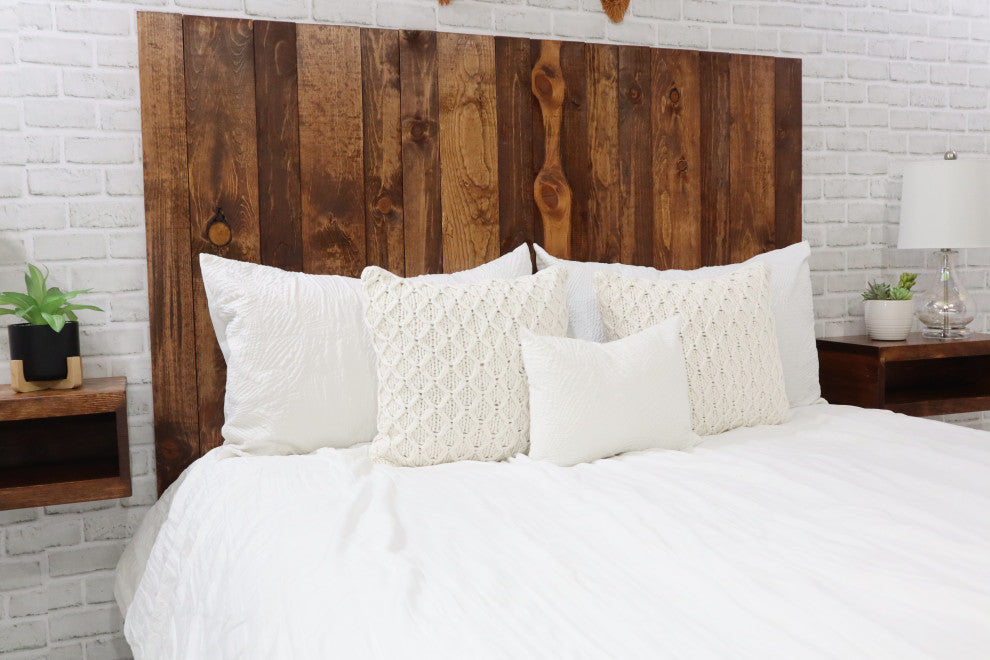 Handcrafted Headboard, Leaner Style, Foxy Brown, King