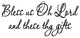 VWAQ Bless Us Oh Lord and These Thy Gifts, Dining Room Vinyl Wall Decal