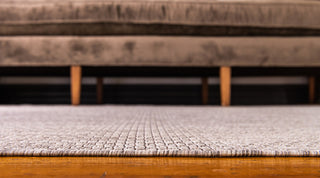 Unique Loom Beige Solid Outdoor 6' 0 x 9' 0 Area Rug