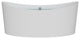 HEATGENE Acrylic Freestanding Bathtub Oval Modern Bathtub, White