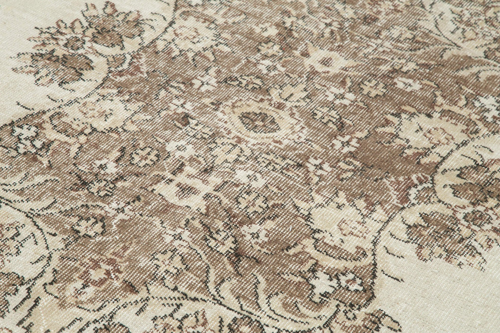 Rug N Carpet - Handwoven Anatolian 6' 5" x 9' 8" Distressed Vintage Rug
