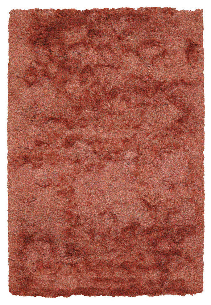 Naya Contemporary Area Rug, Orange and Beige, 9'x13' Rectangle