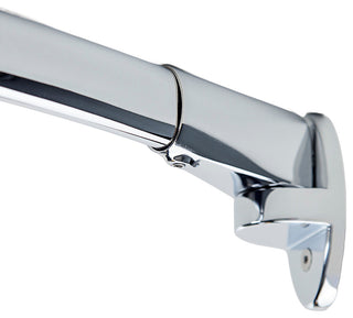 60" Curved Fixed Shower Curtain Rod, Polished Chrome Finish
