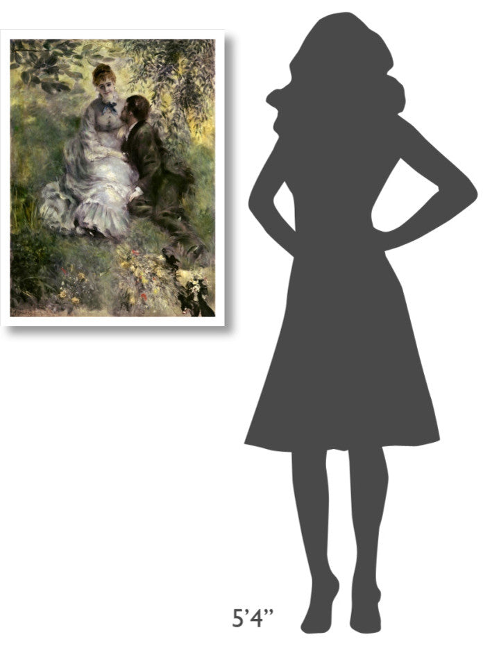 "The Lovers" Digital Paper Print by Pierre-Auguste Renoir, 24"x32"