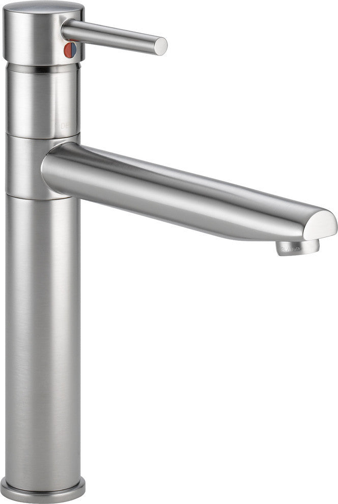 Delta Trinsic Single Handle Kitchen Faucet, Arctic Stainless, 1159LF-AR
