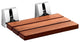 Scagni Wall Mounted Shower Seat, Teak Wood