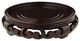 Rosewood Carved Pedestal Stand, 3" Base Diameter