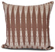 Peace 1, Geometric Print Outdoor Pillow, Maroon, 16" x 16"